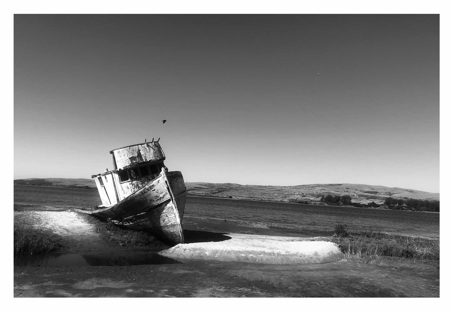 Boat on dry land